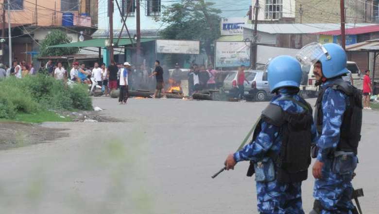 Unrest in Imphal, Manipur (Photo: IFP)