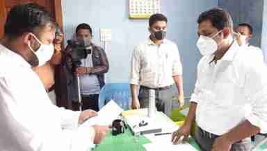 Candidates file nomination papers for by-polls in Manipur