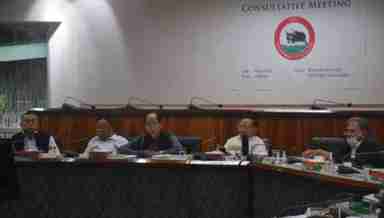 (Nagaland Chief Minister Neiphiu Rio giving his keynote address during the Consultative Meeting on AFPSA at Rhododendron Hall, Chumoukedima in Dimapur | Newmai News Network)