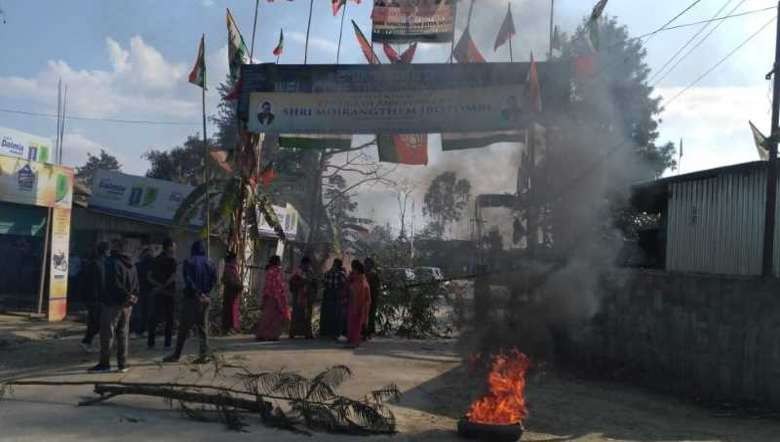 Pre-poll violence at Heirok in Thoubal district (File Photo: IFP)