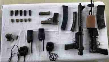 Security Forces recover arms and ammunition in Imphal West District