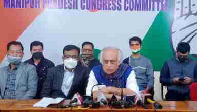 All India Congress Committee (AICC) election observer Jairam Ramesh said in Imphal (PHOTO: IFP)
