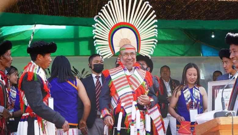 Manipur Chief Minister N Biren Singh attends Laii (Vafiimai) Day in Senapati district as chief guest on January 11, 2023 (Photo: DIPR)