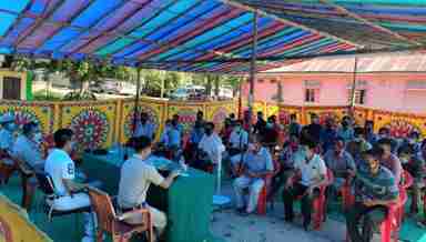 Covid-19 awareness programme for auto-rickshaw drivers in Jiribam on October 14, 220