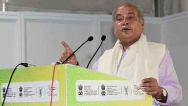 Union Agriculture and Farmers Welfare Minister Narendra Singh Tomar speaking at the Agri Startup Conference in New Delhi on October 19, 2022 (PHOTO: PIB)