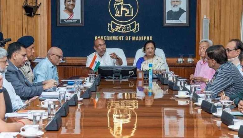 CM Biren and Union MoS for Railways Darshana Jardosh hold Jiribam-Imphal railway line review meeting on August 25, 2022