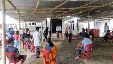 A vaccination centre in Manipur (Photo: IFP)