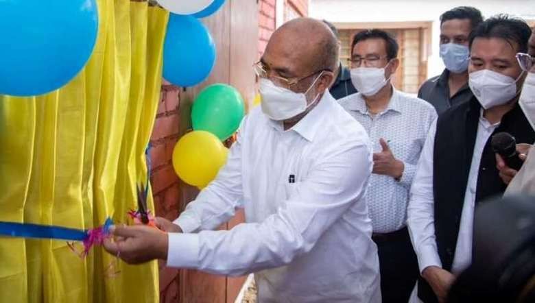 CM Biren inaugurates 30-bedded hospital in Churachandpur (Photo; Twitter)