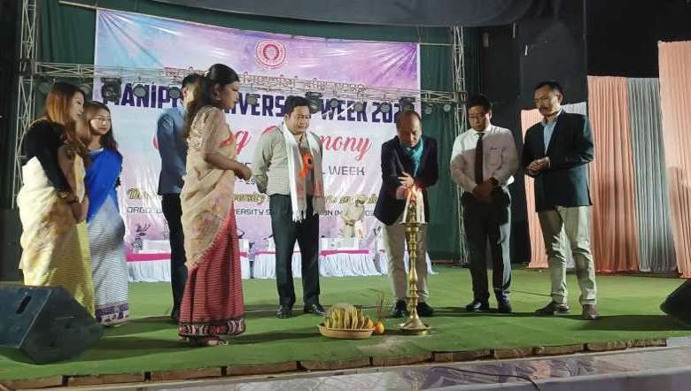 Closing ceremony of Manipur University Week 2023 at the Manipur University on March 25, 2023