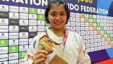 Gold medallist Linthoi Chanambam from Manipur (PHOTO: IFP)