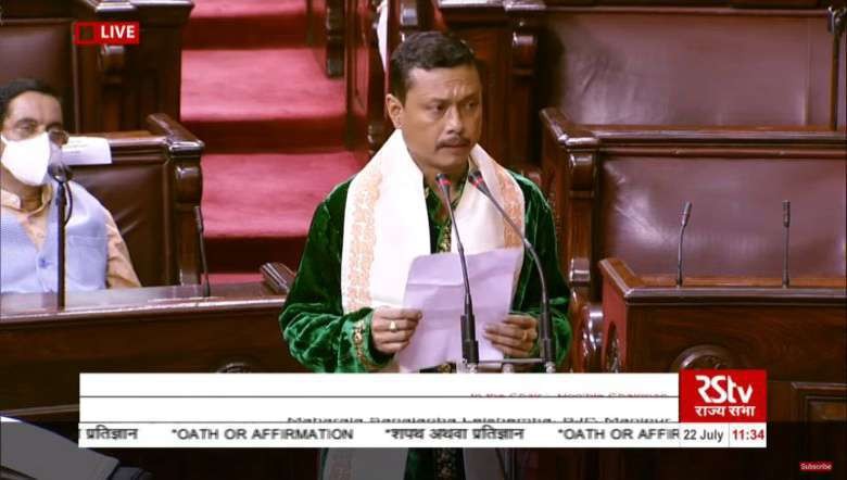 Manipur's Titular King Leishemba Sanajaoba (PHOTO: Screenshot/RSTV Live)