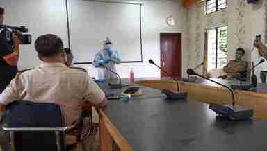 Awareness programme on how to wear PPE suits right was conducted at two districts of Manipur on July 4, 2020 (PHOTO IFP)