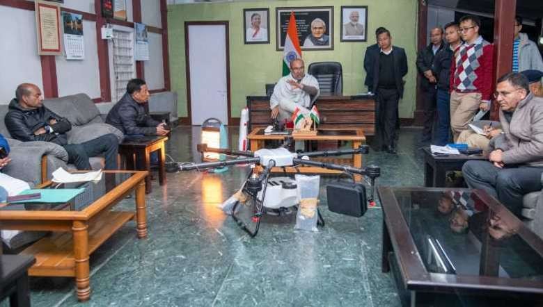The Manipur government has procured drones which can spray herbicides to destroy poppy plantations.