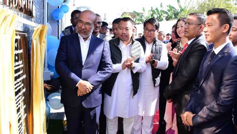 Chief Minister N Biren Singh inaugurates the Wangkhei Eye Hospital, Wangkhei Andro Parking, Imphal East on December 4, 2022