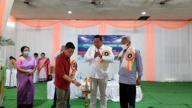 National Fish Farmers Day 2022 celebrated at the Directorate of Fisheries in Lamphelpat, Imphal West on July 10, 2022 (PHOTO: IFP)