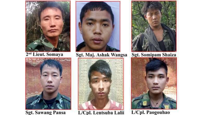 The six Naga Army personnel gunned down by the Indian security forces on July 11, 2020