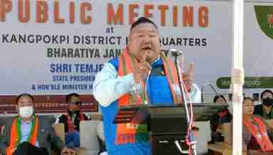 BJP Nagaland Pradesh president Temjen Imna Along (PHOTO: IFP)