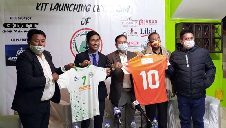 Kit launching function of Neroca FC team who will featured in the Hero I-League 2020-21 in Imphal East (PHOTO: IFP)
