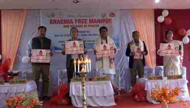Anaemia Free Manipur and poster release event held at the College of Nursing in Lamphelpat on February 6, 2023 (Photo: IFP)