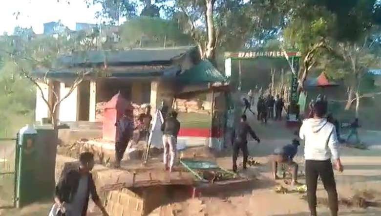 Angry protesters attack Assam Rifles camp in Mon