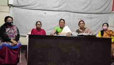 Manipur Mid-Day Meal Workers’ Union members (PHOTO: IFP)