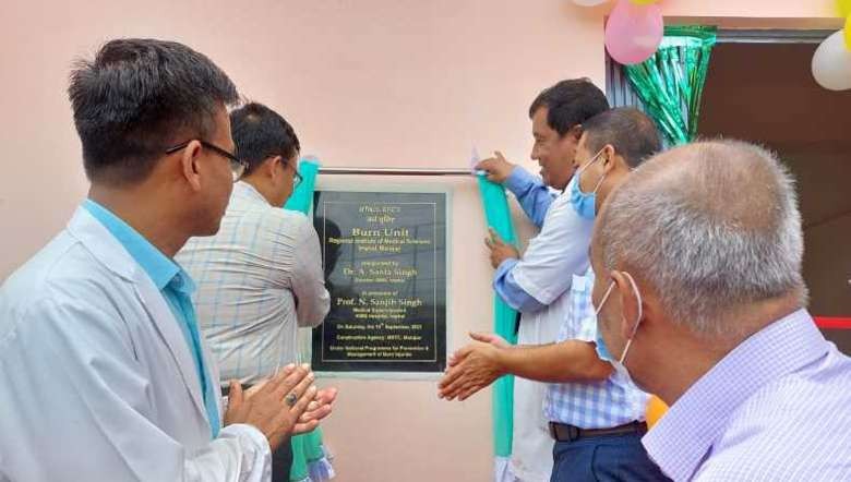A new Burn Unit and Ward of the department of Plastic Surgery, RIMS in its campus in Lamphelpat, Imphal West, was inaugurated on September 10, 2022 (PHOTO: IFP)