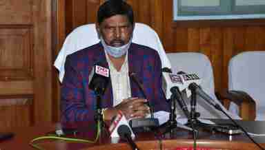 Union Minister of State for Social Justice and Empowerment Ramdas Athawale