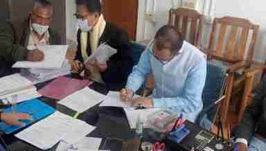 MLA RK Imo files his nomination for Manipur polls (PHOTO: Twitter)
