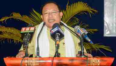 Manipur Relief and Disaster Management Minister Awangbow Newmai (PHOTO: DIPR)