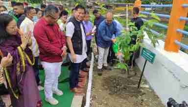 Manipur Chief Minister N Biren plants a tree on World Environment Day - June 5, 2022