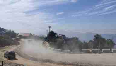 Tamenglong town road, Manipur (Photo: IFP)