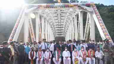 Inauguration of Makru Bridge, Manipur (Photo: IFP)