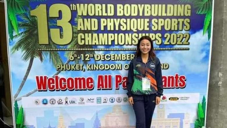 State girl, Solimla Jajo wins silver medal in Miss world model physique held in Thailand (PHOTO: IFP)