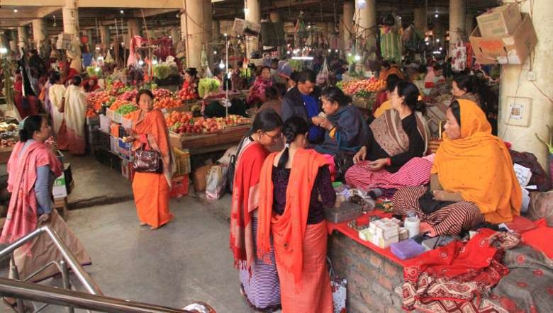 A scene at Khwairamband Ima Market, Imphal before pandemic (PHOTO: IFP)