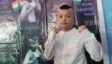 Youngest Manipur MMA fighter Korouhenba Urugpurel (Photo: IFP)