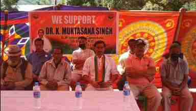 BJP intending candidate Muktasana launches election campaign for Sugnu AC