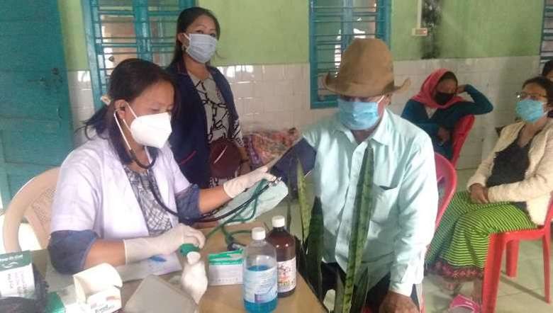 Free health check-up and medicines and blankets were given to older persons at the observance of International Day for Older Persons in Tamenglong