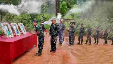 The 18th foundation day of Miyamgi Fingang Lanmi, military wing of Kangleipak Communist Party (Photo: IFP)