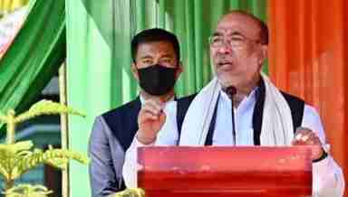 Manipur Chief Minister N Biren Singh in Ukhrul