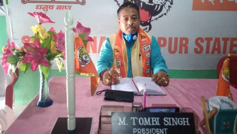 Manipur Shiv Sena president M Tombi (PHOTO: IFP)