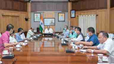 Manipur CM N Biren Singh chairs emergency state cabinet meeting on Wednesday, July 22, 2020