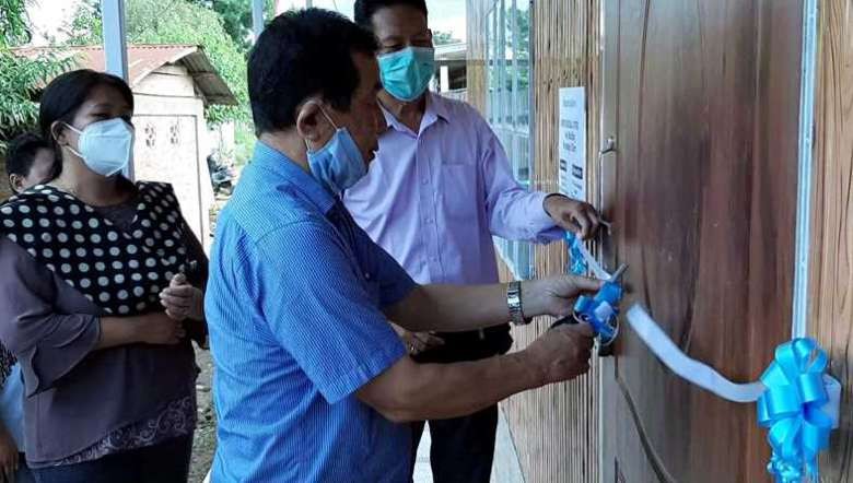 Temporary office of Kangpokpi district hospital CMO inaugurated by ADC Sadar Hills chairman on July 4, 2020 (PHOTO: IFP)