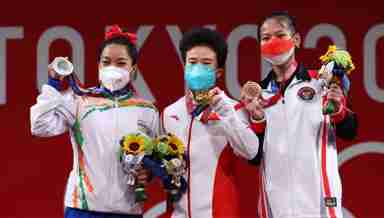 Saikhom Mirabai Chanu lifts silver at Tokyp Olympics 2020 (Photo: Facebook))