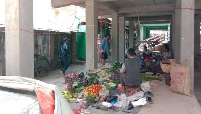 Zenhang Bazar in Churachandpur, Manipur during lockdown (file photo)
